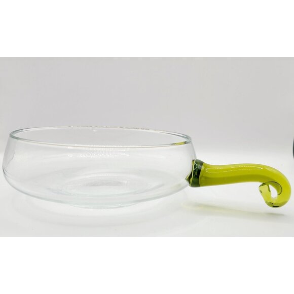 MCM Empoli Handblown Serving Bowl with Green Handle Great Vintage Piece - Picture 2 of 9